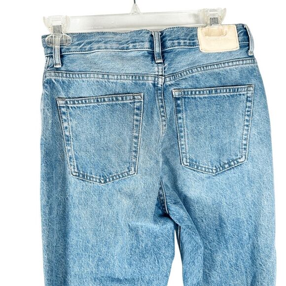 EVERLANE The Curvy 90s Cheeky Straight Denim Jean Light Wash Button fly Size 26 - Picture 8 of 8